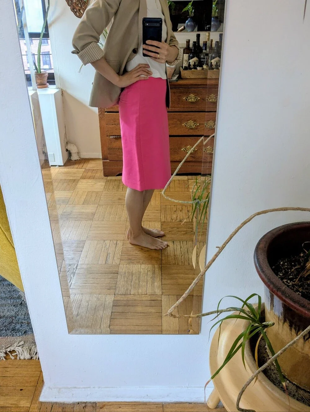 J.Crew Bright Pink Women's No. 2 Pencil Skirt. $30 (Size 0)